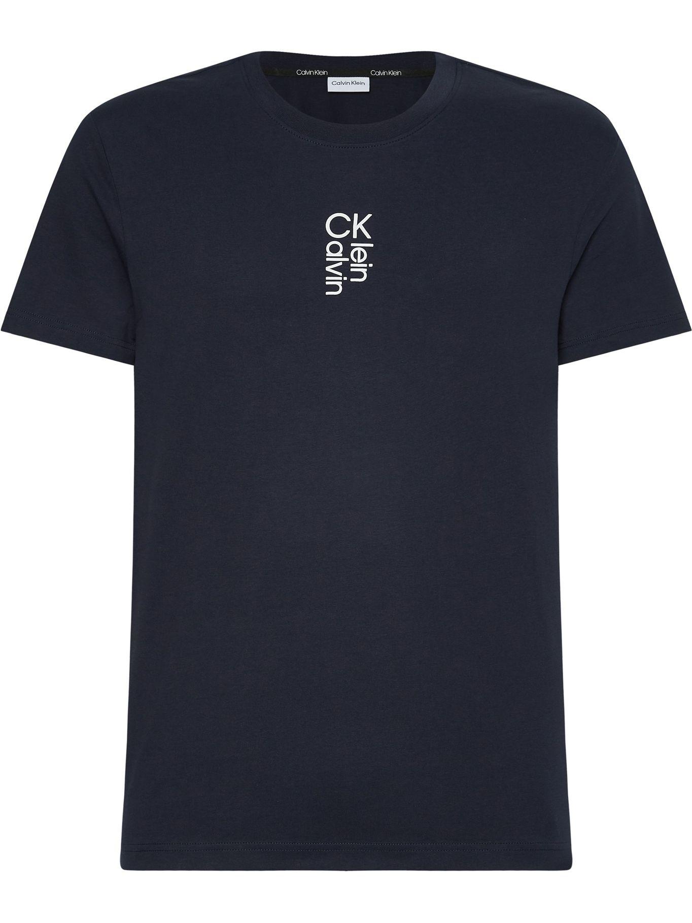 Polera Hybrid Logo Azul Calvin Klein-0