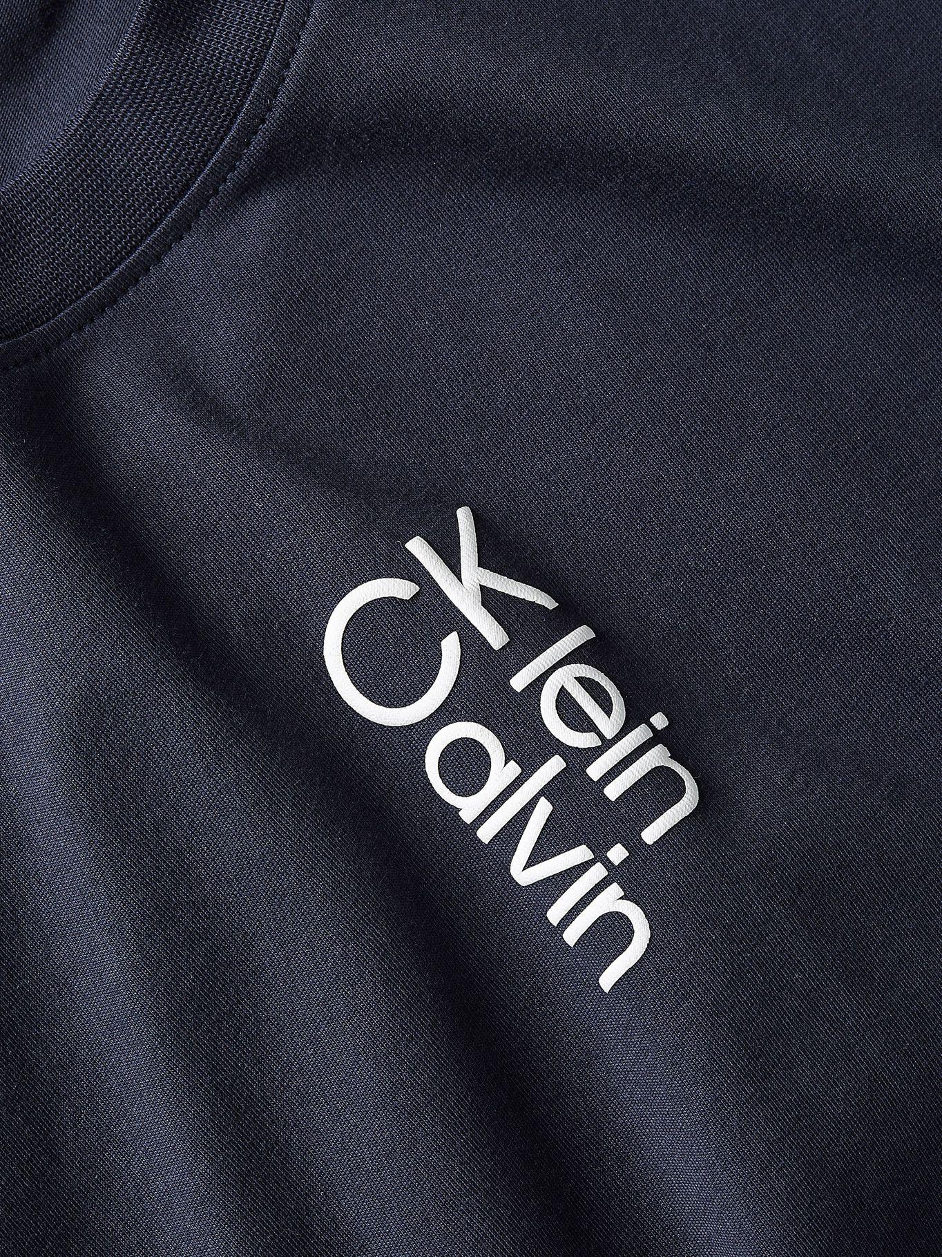 Polera Hybrid Logo Azul Calvin Klein-1