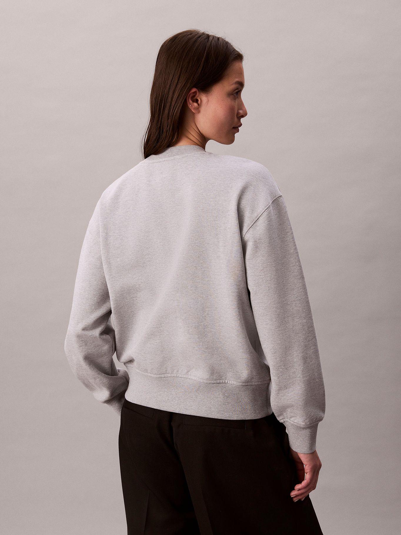 Polerón De Felpa Gris Calvin Klein-2