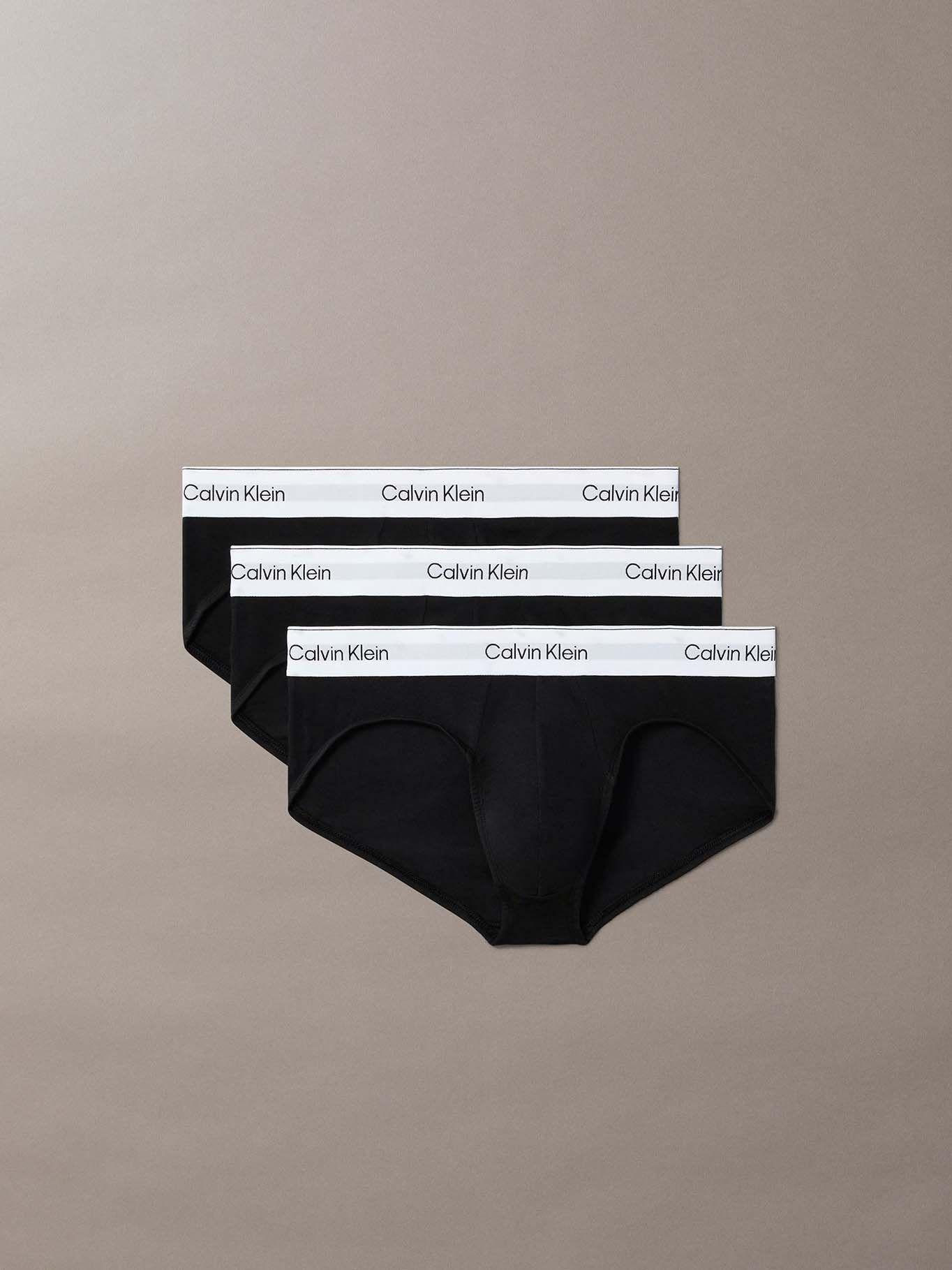 Pack 3 Slips Icon Cotton Stretch Negro Calvin Klein-0