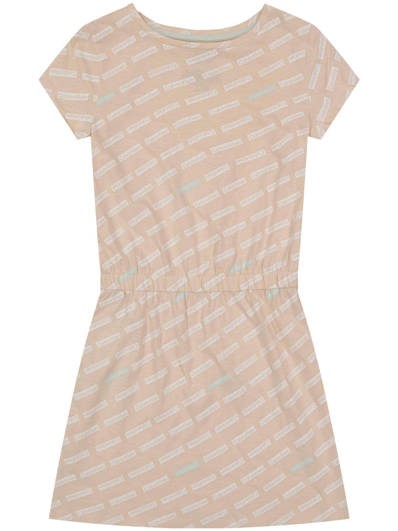 Vestido Archetype Beige Calvin Klein-0
