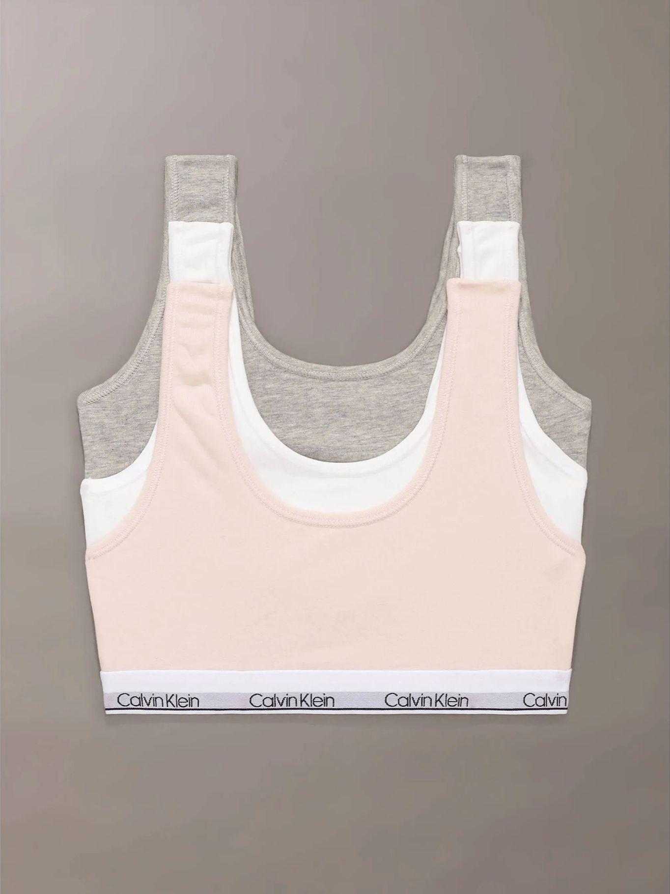 Pack 3 Bralettes Cotton Niña Multicolor Calvin Klein-0