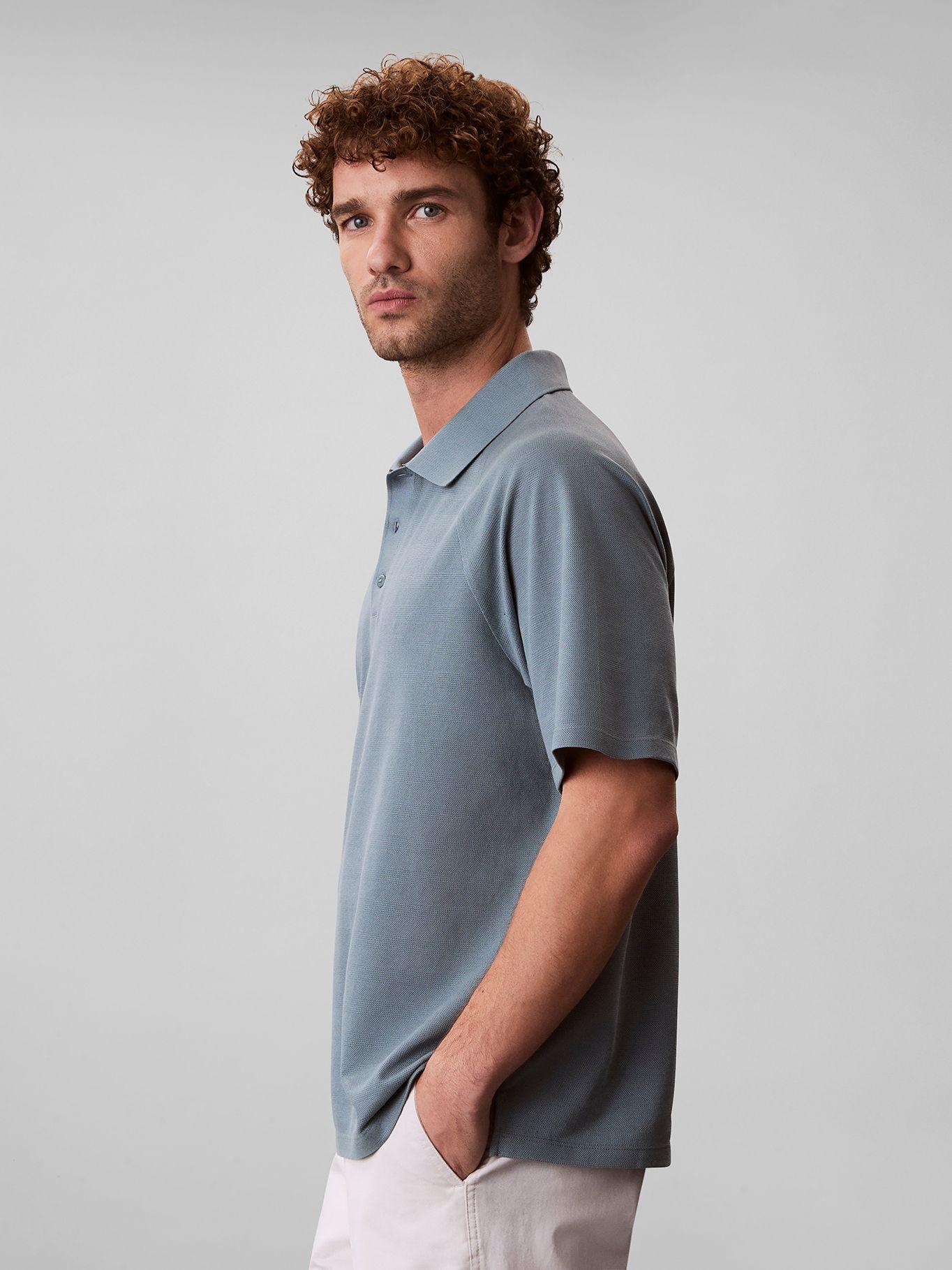 Polo Easy Bar Jacquard Gris Calvin Klein-3
