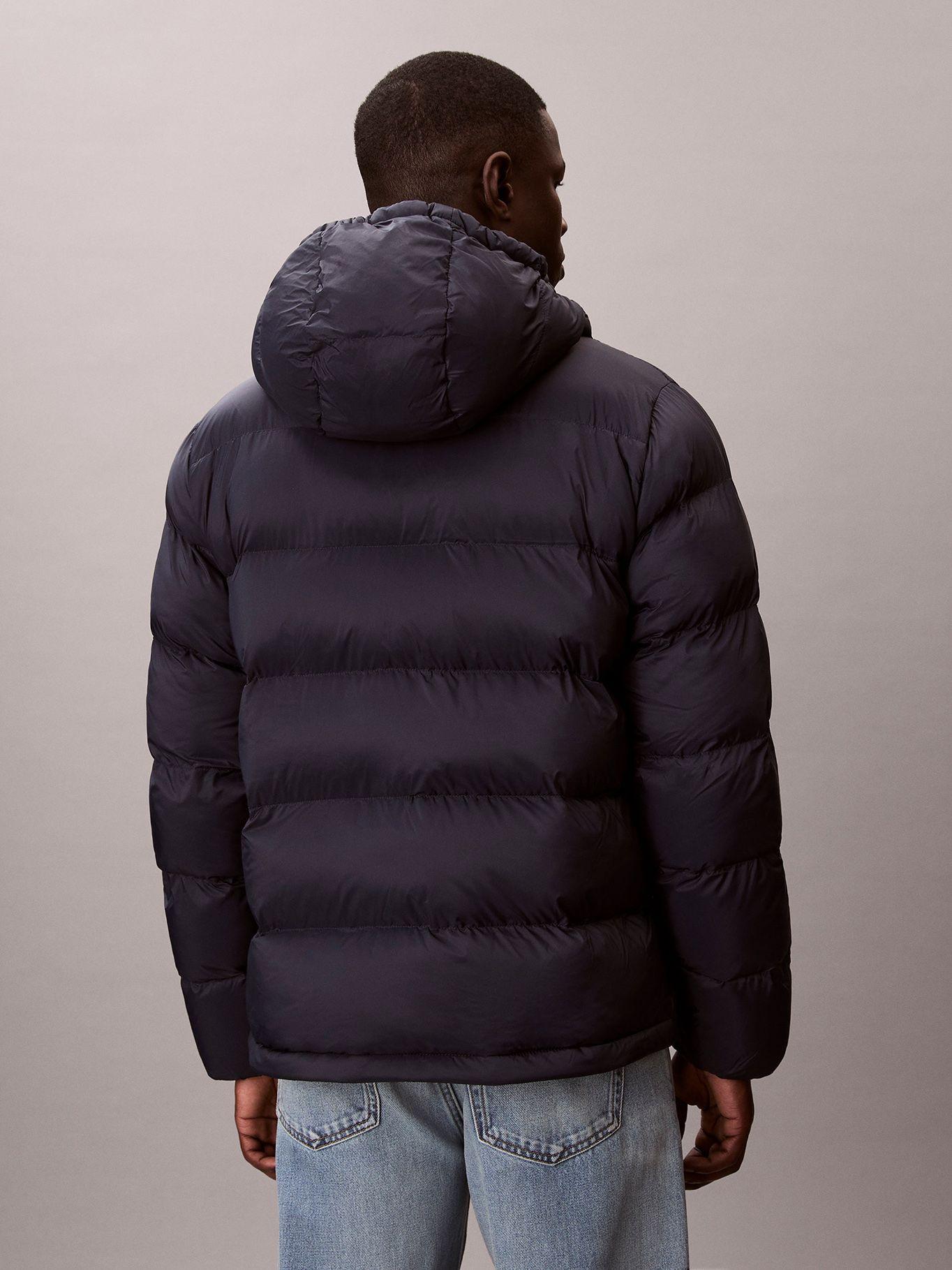 Parka Acolchada con Gorro Azul Calvin Klein-2