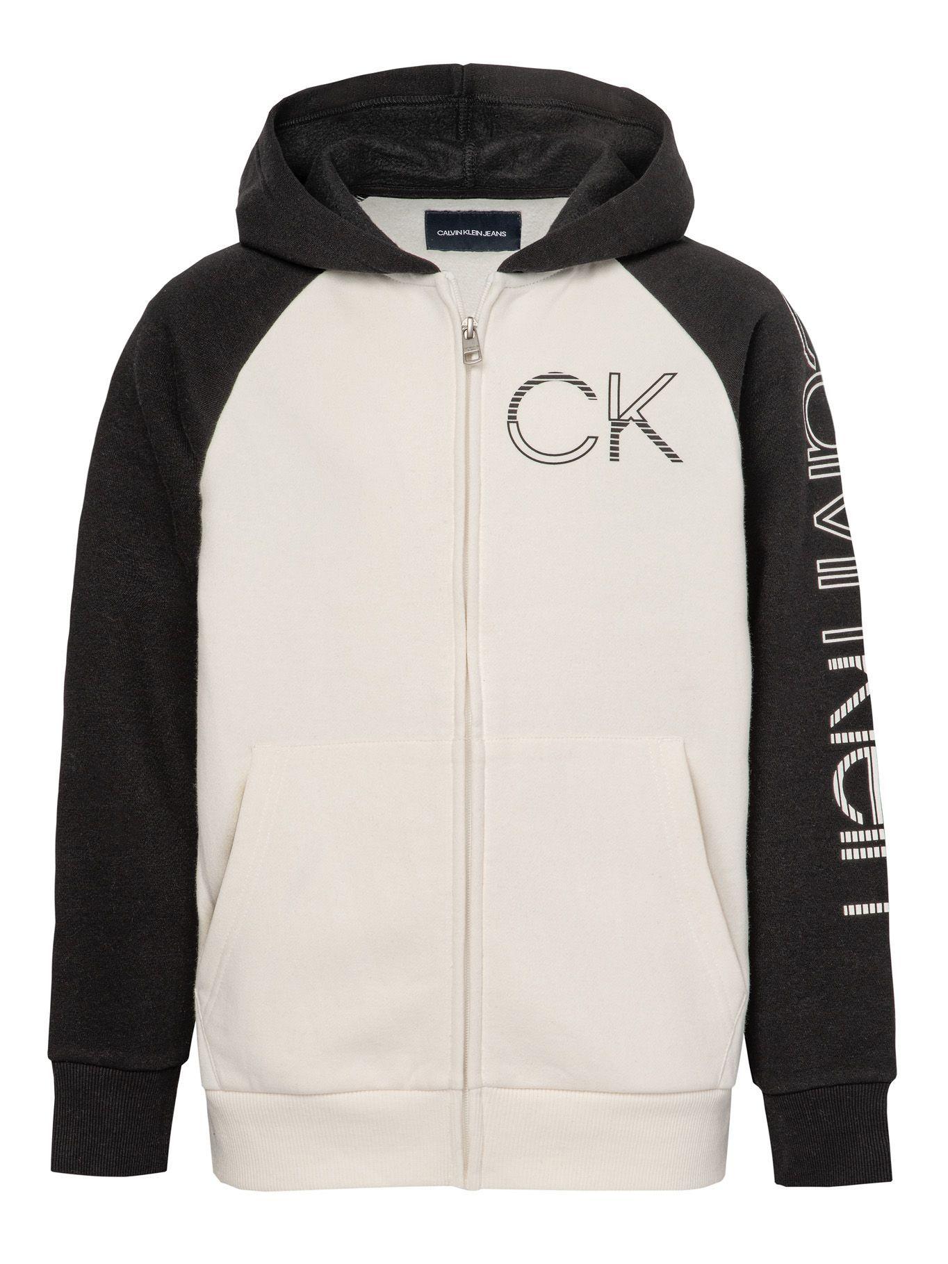 Hoodie Niño Color Pop Blanco Calvin Klein-0