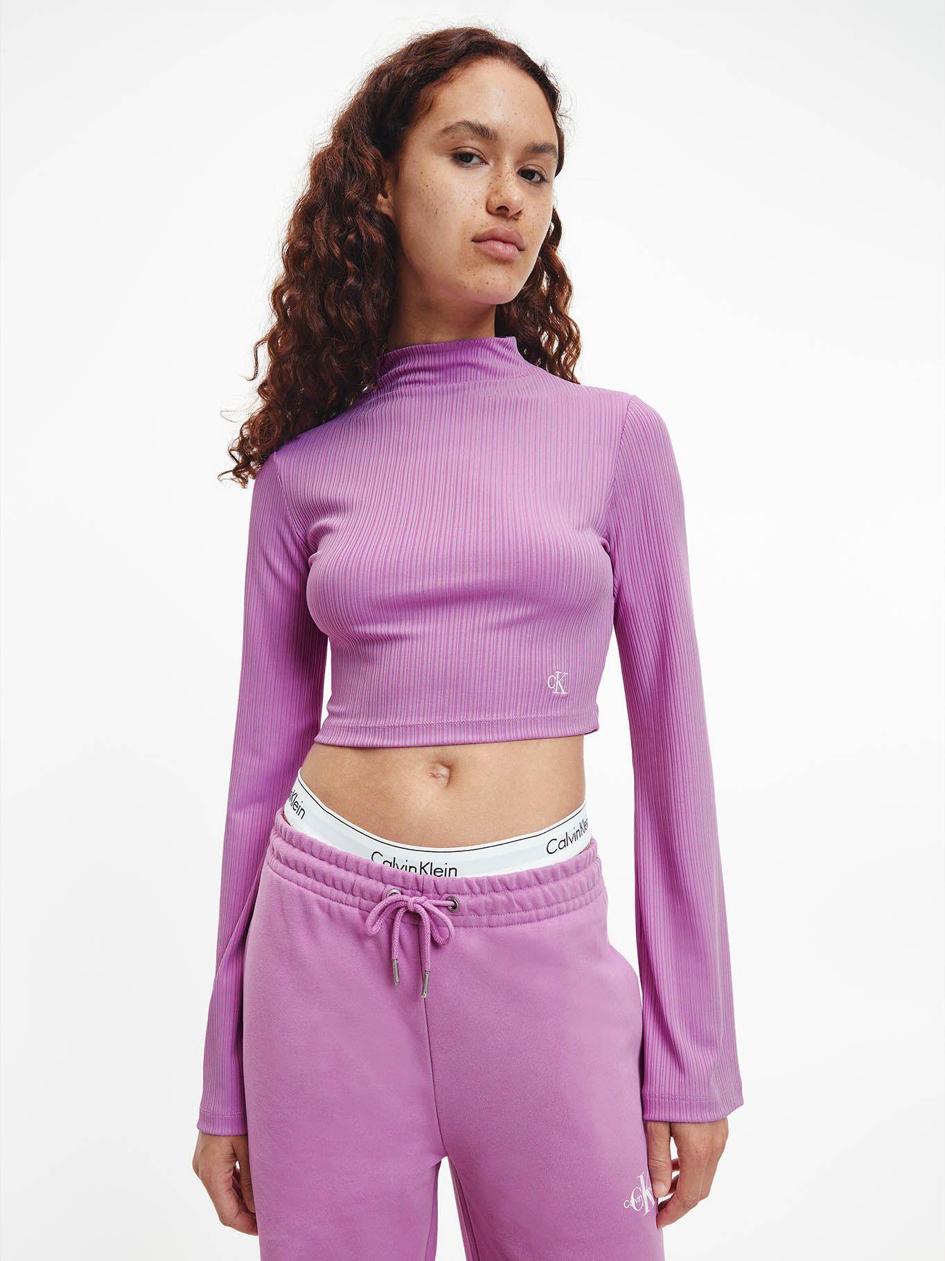 Camisate corta con manga largas acampanadas Violeta Calvin Klein-0