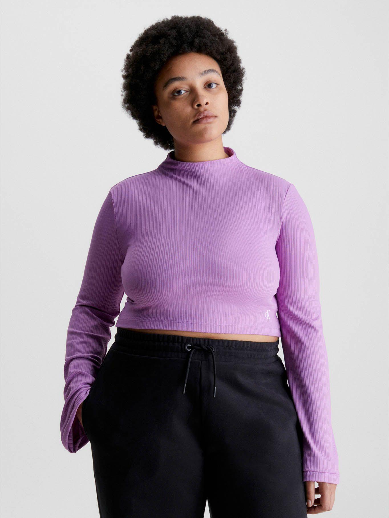 Camisate corta con manga largas acampanadas Violeta Calvin Klein-4