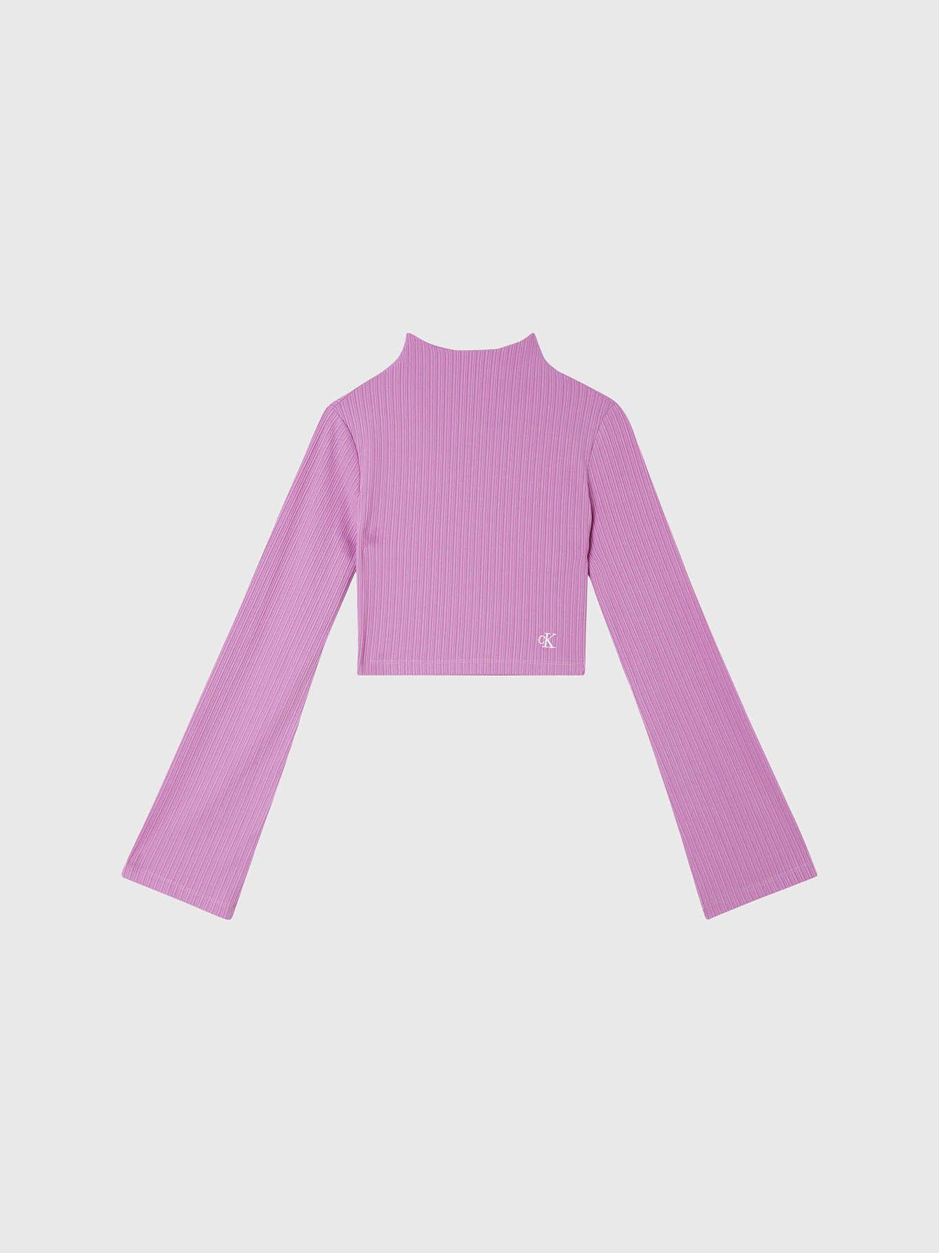 Camisate corta con manga largas acampanadas Violeta Calvin Klein-5