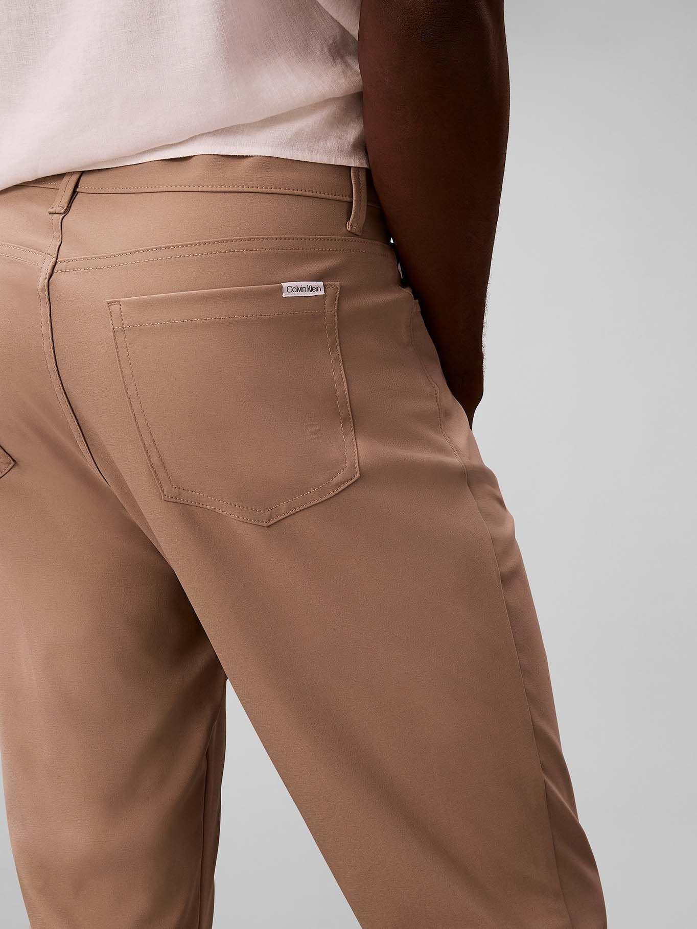 Pantalón Stretch Slim Beige Calvin Klein-4