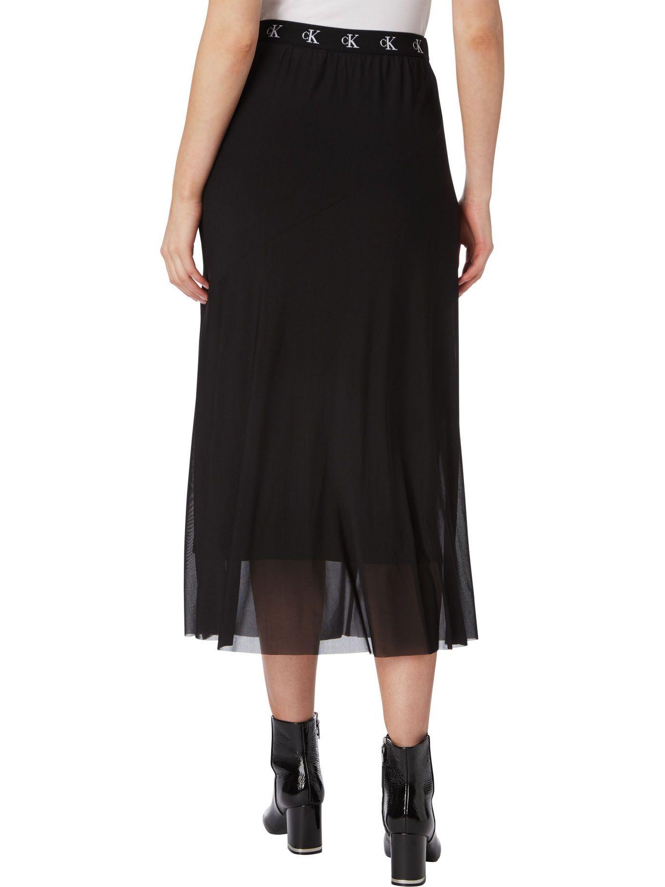 Falda Zebra Skirt Negro Calvin Klein-1