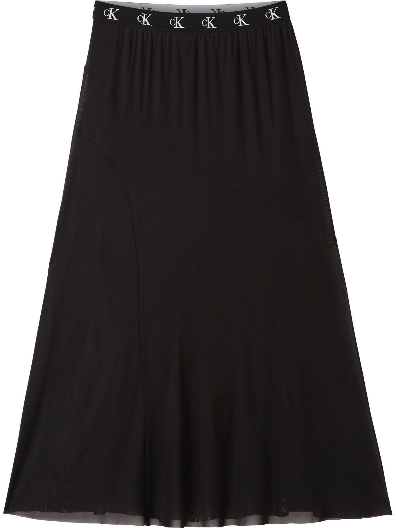 Falda Zebra Skirt Negro Calvin Klein-3