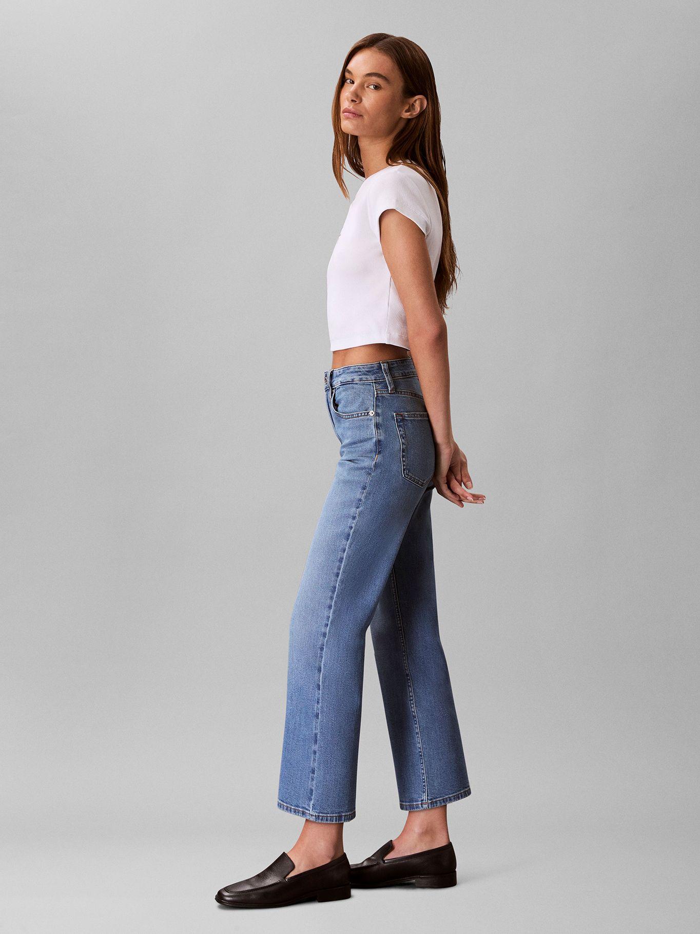 Jeans High Rise Straight Azul Calvin Klein-3