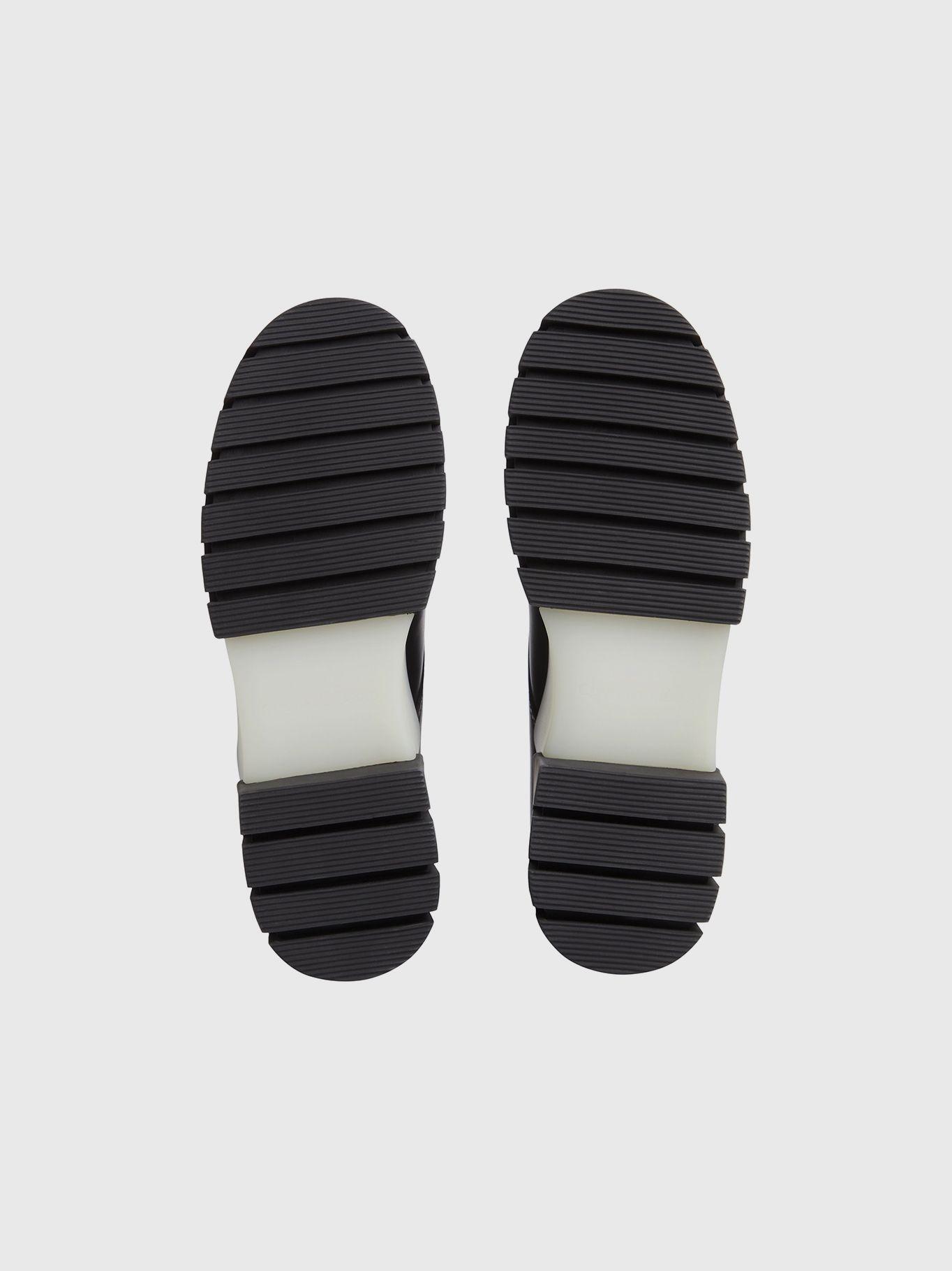 Botas Combat Mid De Cuero Negro Calvin Klein-3