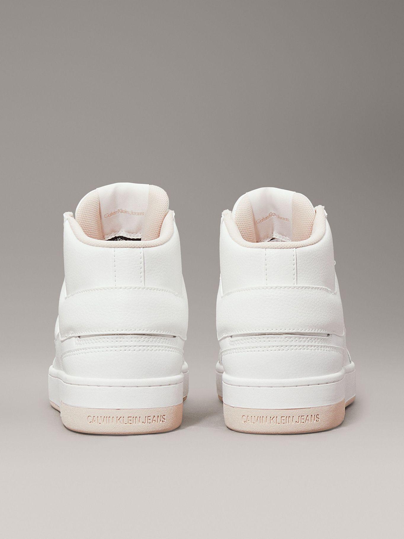 Zapatillas altas de cuero sintético Blanco Calvin Klein-1