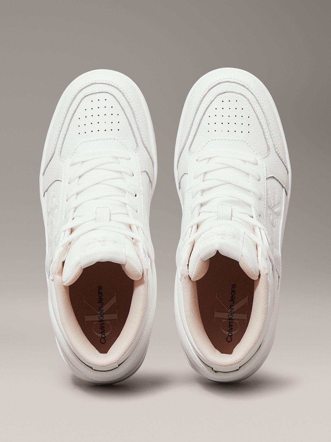 Zapatillas altas de cuero sintético Blanco Calvin Klein-2