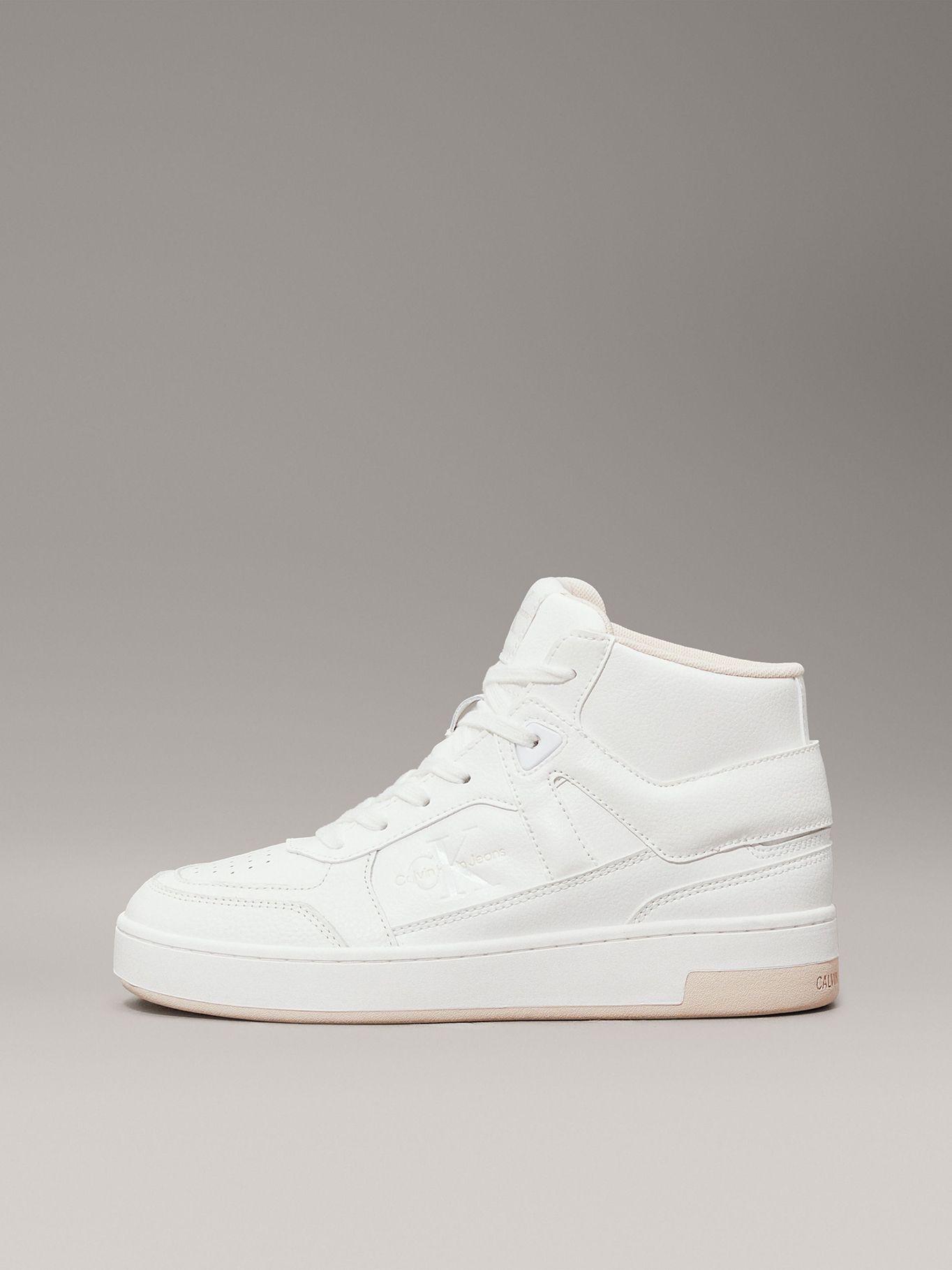 Zapatillas altas de cuero sintético Blanco Calvin Klein-5