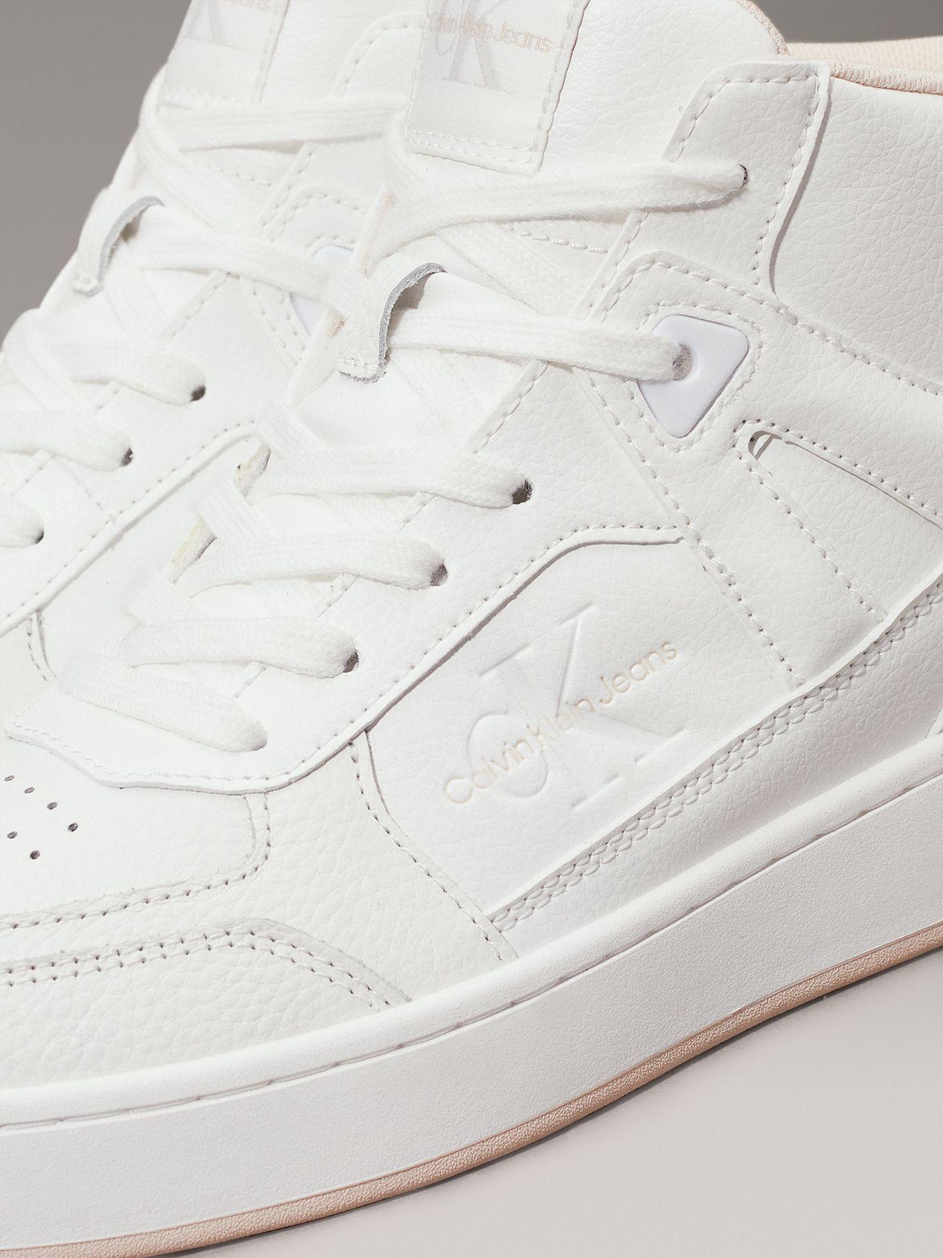 Zapatillas altas de cuero sintético Blanco Calvin Klein-6