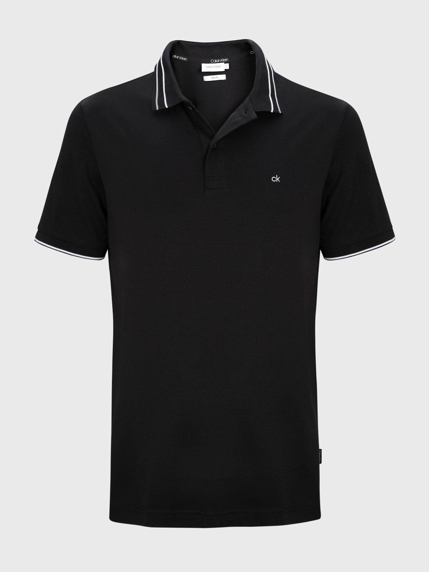 Polo Soft Interlock Negro Calvin Klein-0