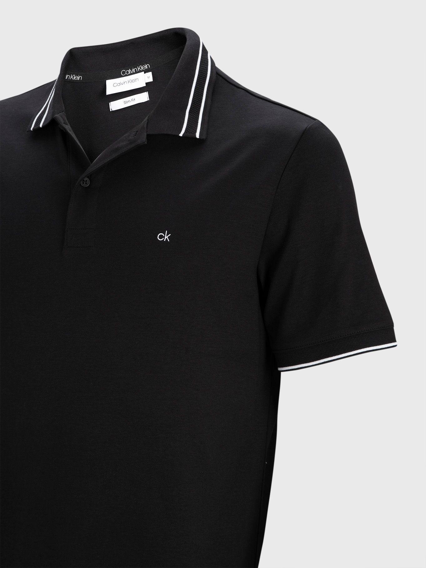Polo Soft Interlock Negro Calvin Klein-2