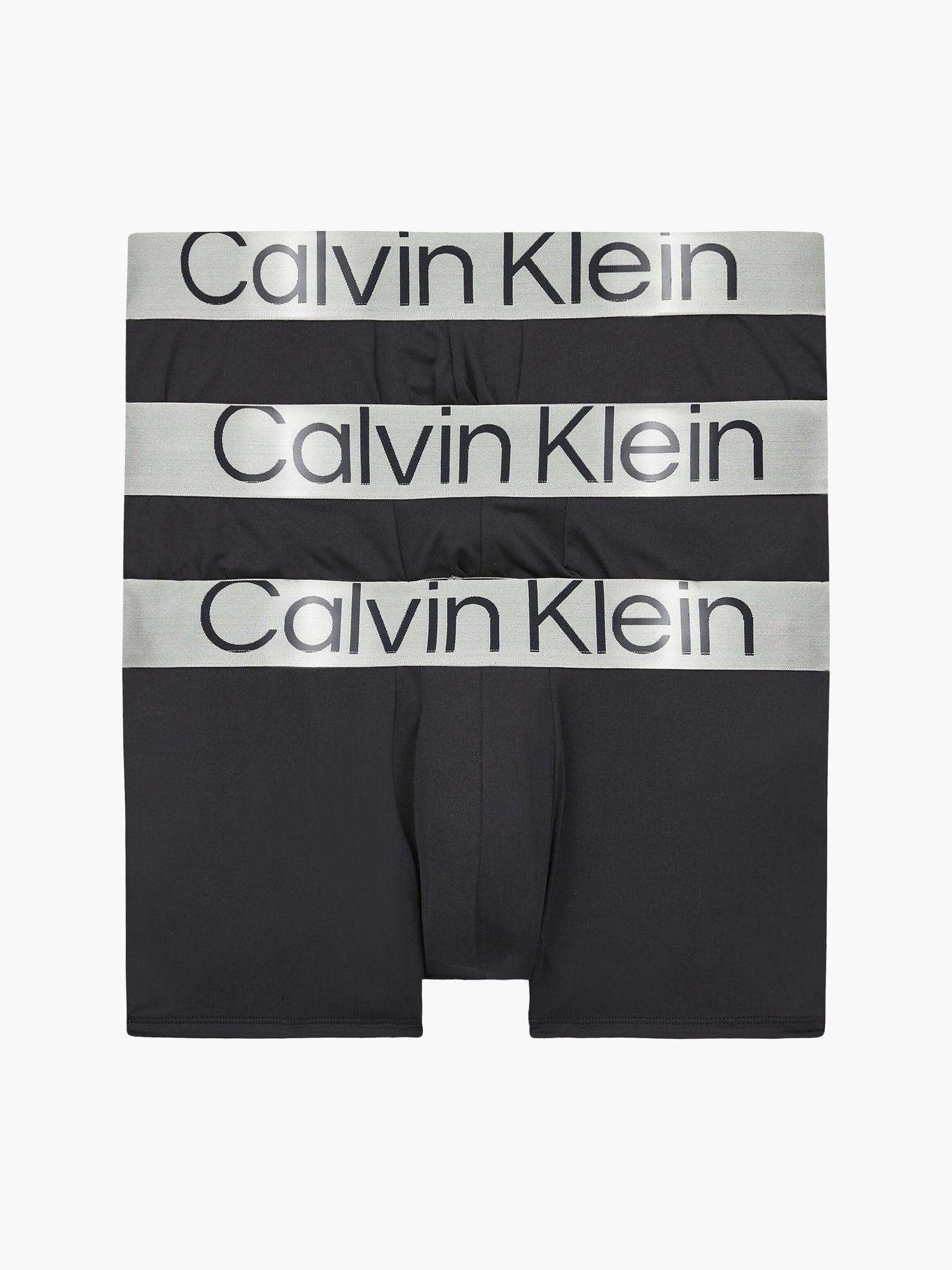 Pack 3 Boxers Cortos - Steel Micro Negro Calvin Klein-0