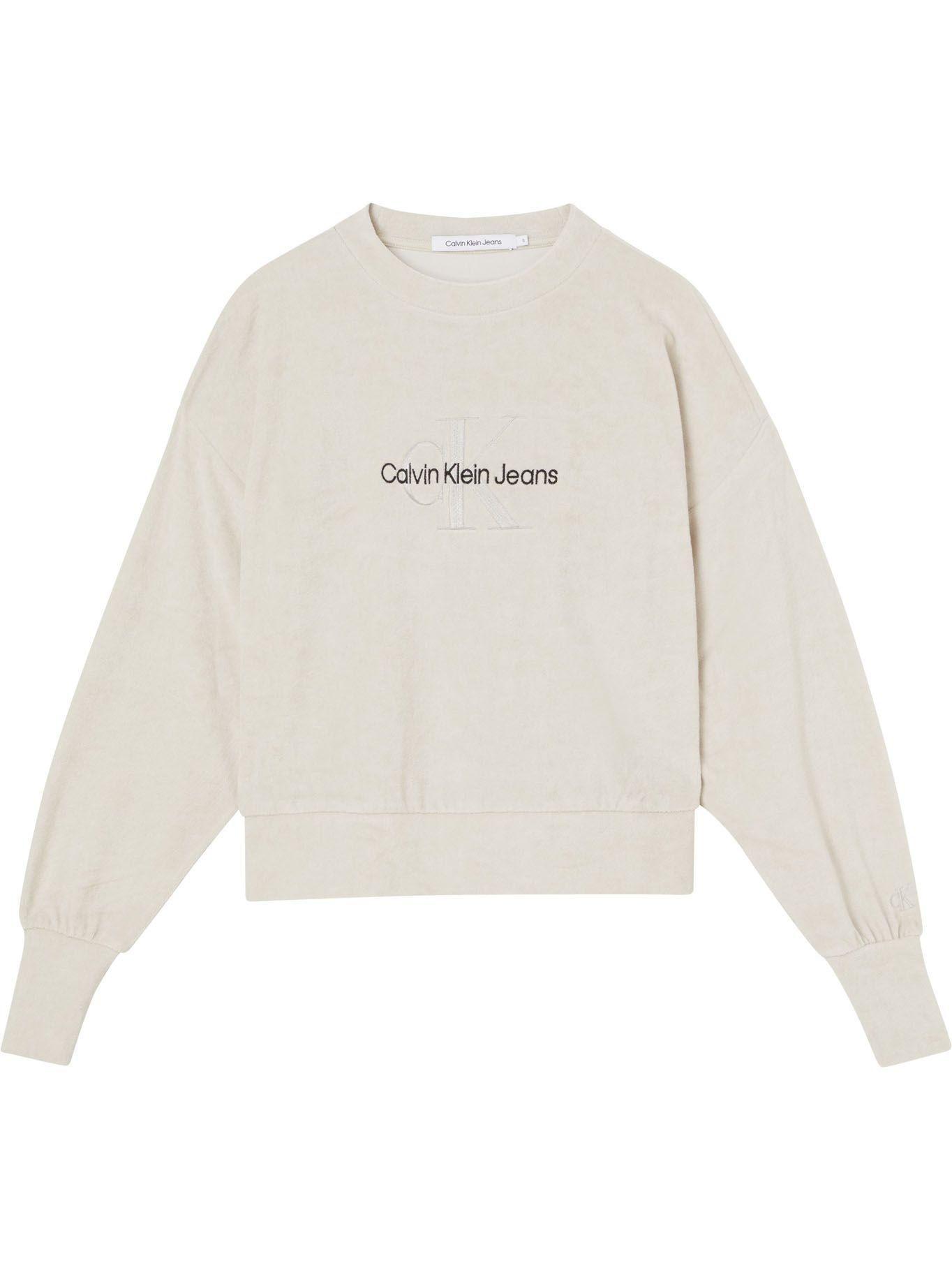 Polerón Monogram Towelling Beige Calvin Klein-0