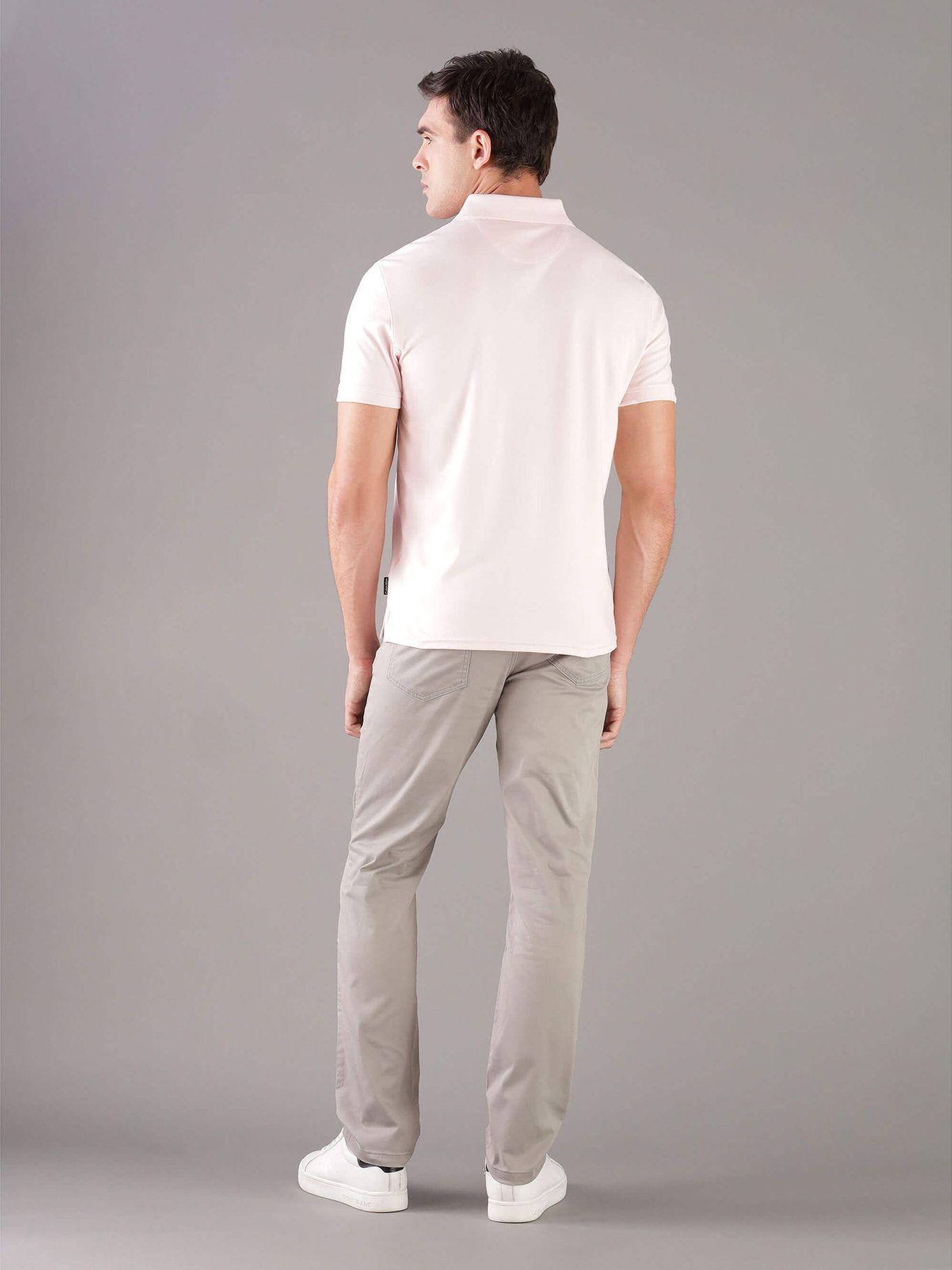 Polo Solid - Liquid Rosado Calvin Klein-2