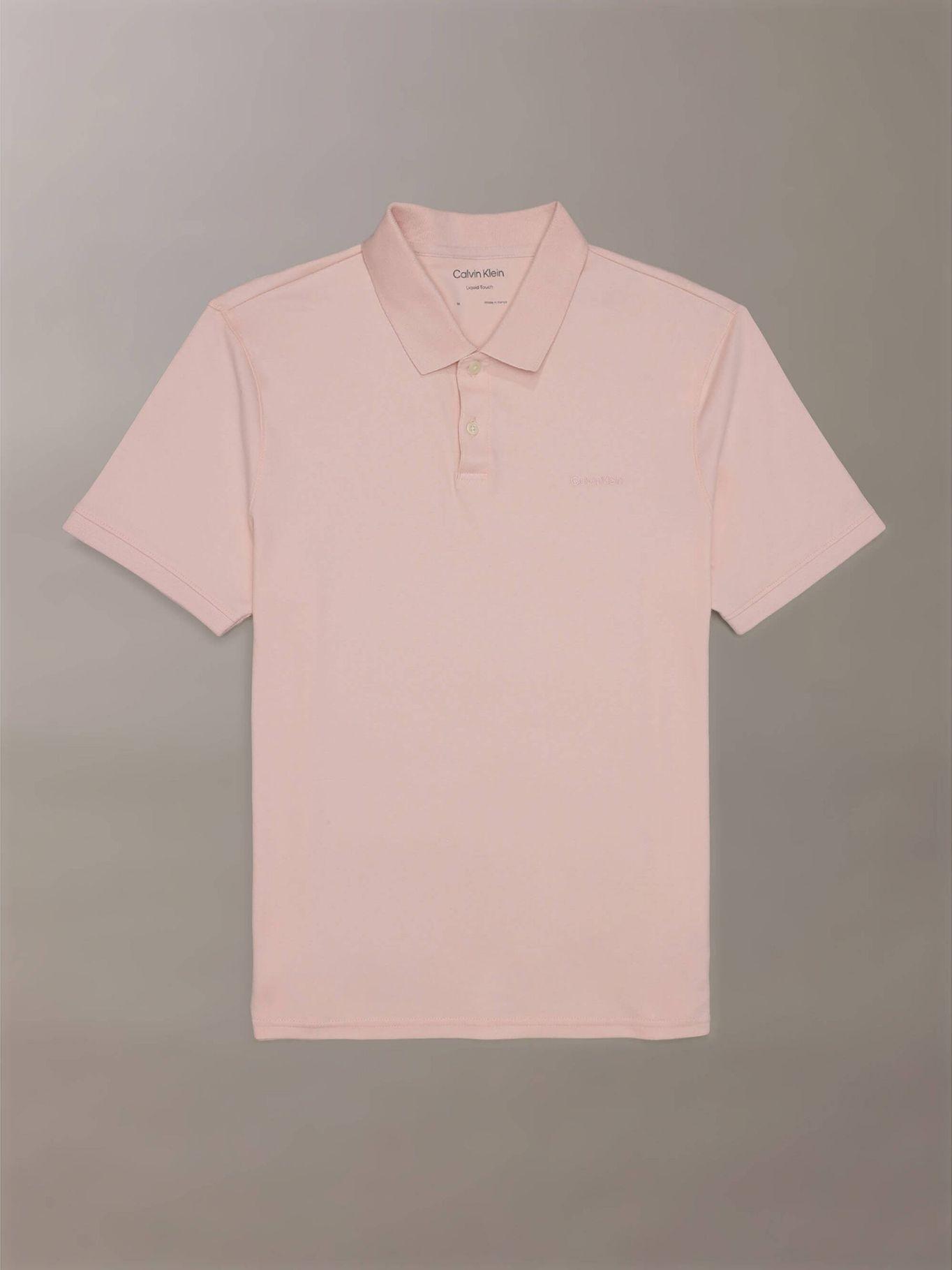 Polo Solid - Liquid Rosado Calvin Klein-4