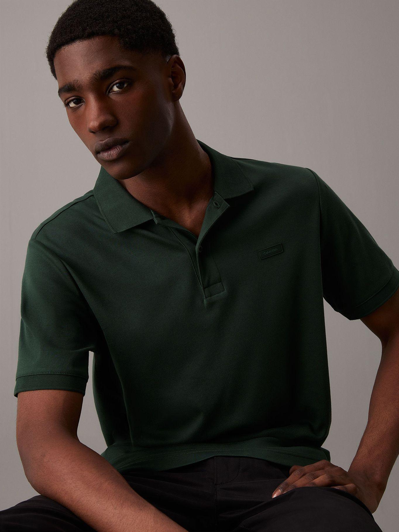 Polo Liquid Touch Slim Verde Calvin Klein-0