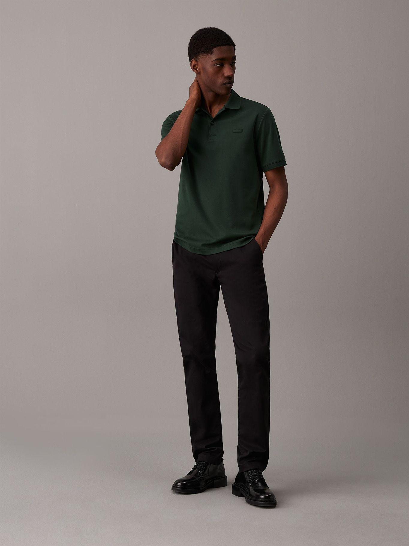 Polo Liquid Touch Slim Verde Calvin Klein-1