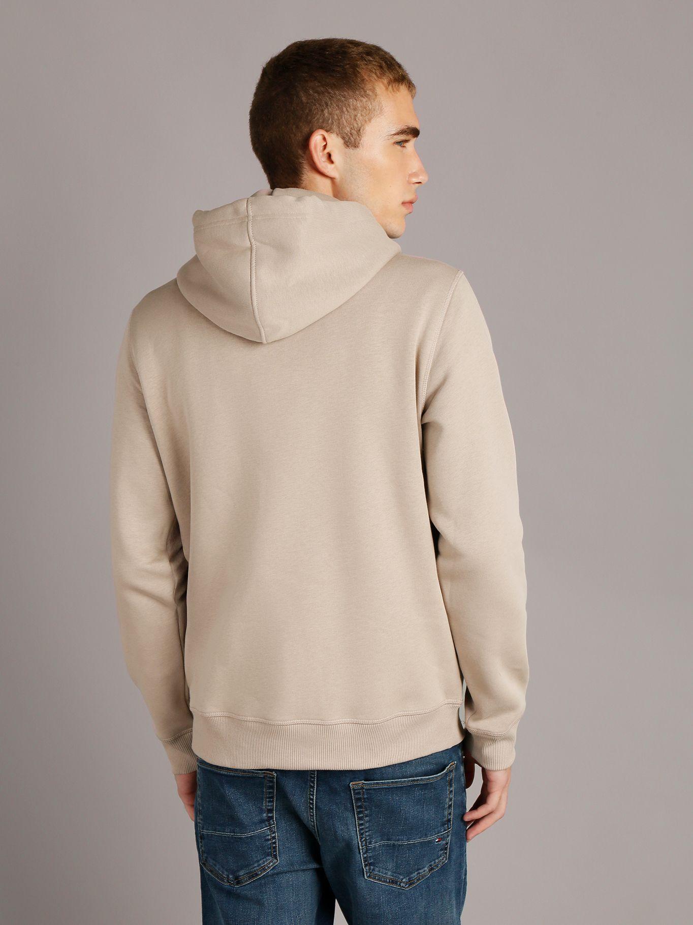 Polerón con Gorro Monologo Beige Calvin Klein-3