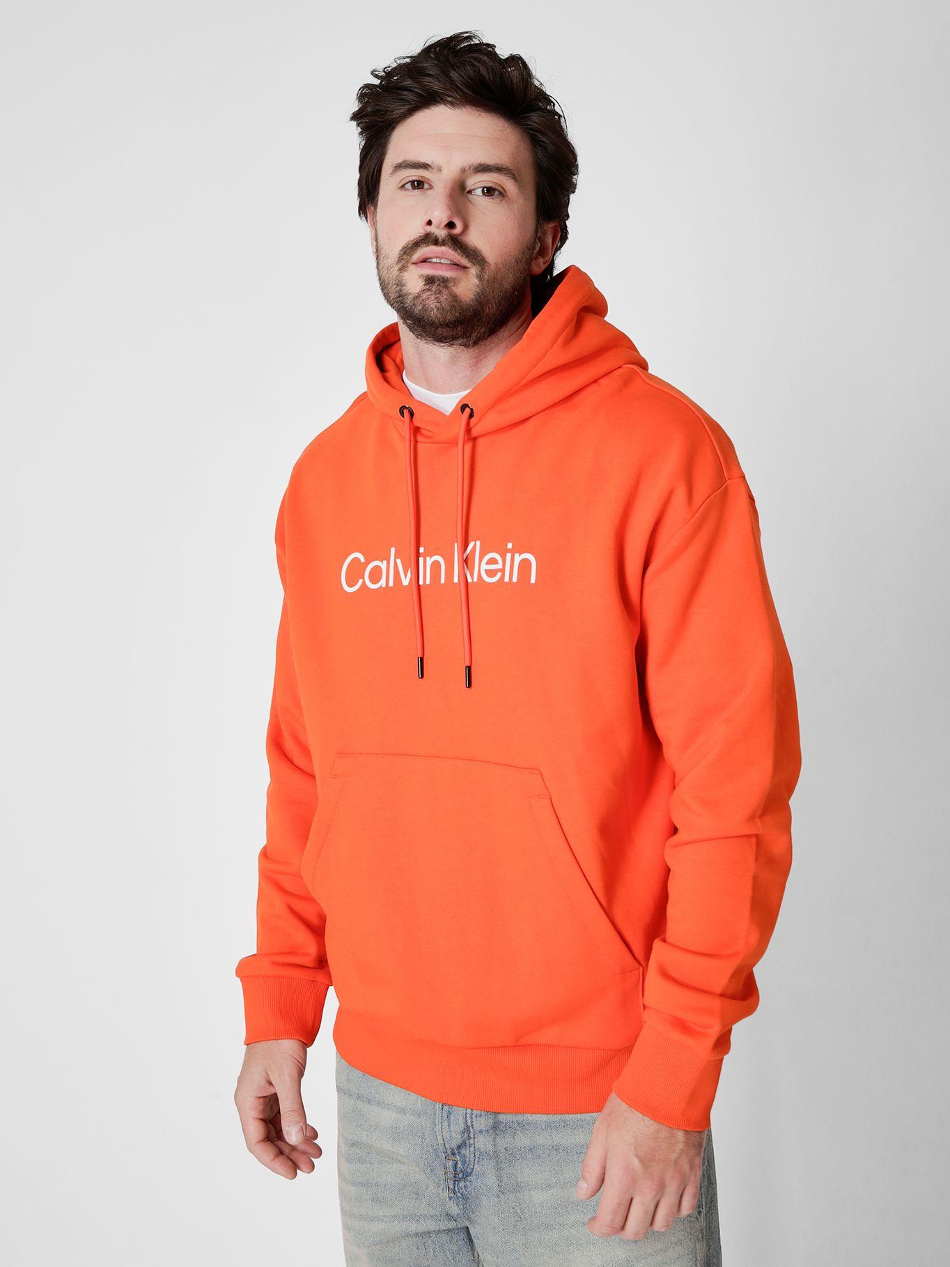 Polerón con Gorro Comfort  Naranja Calvin Klein-0