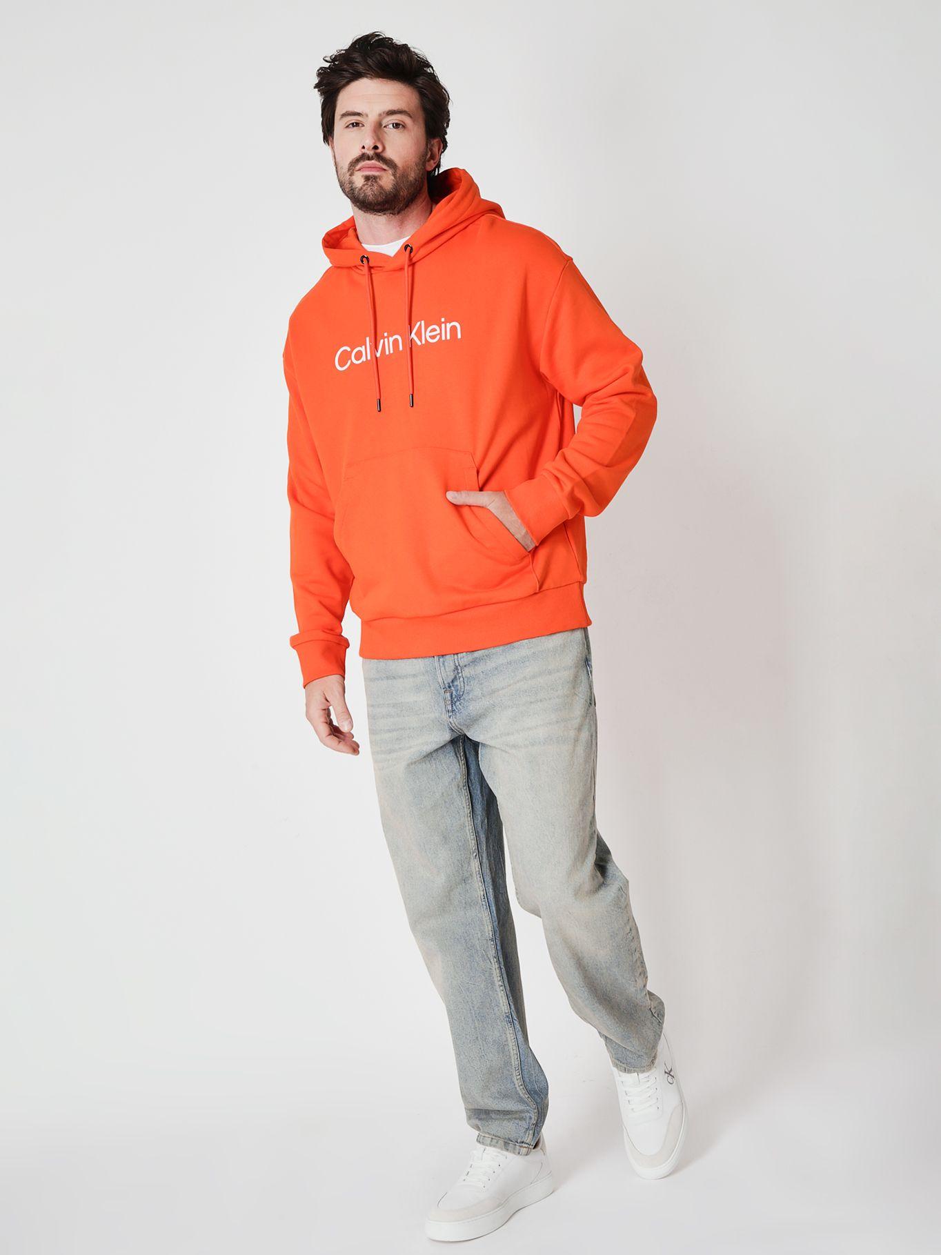 Polerón con Gorro Comfort  Naranja Calvin Klein-1