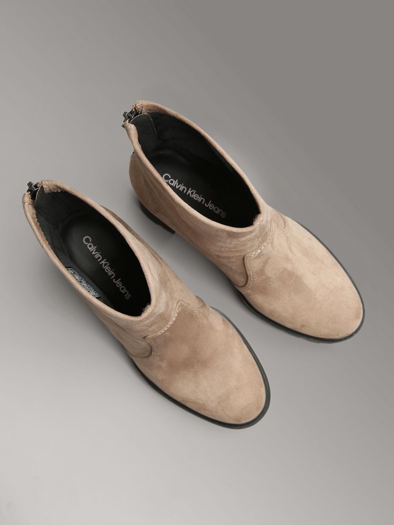 Botas Heel Platform Zip Beige Calvin Klein-2
