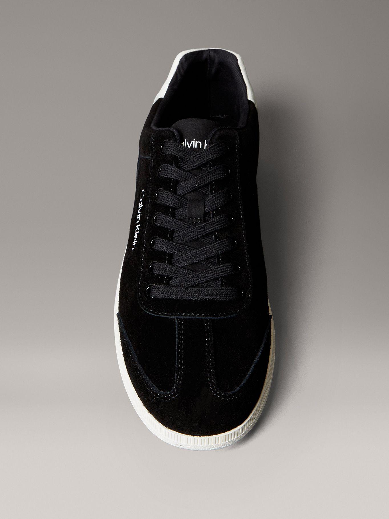 Zapatillas Corte Bajo Textura Gamuza Negro Calvin Klein-2