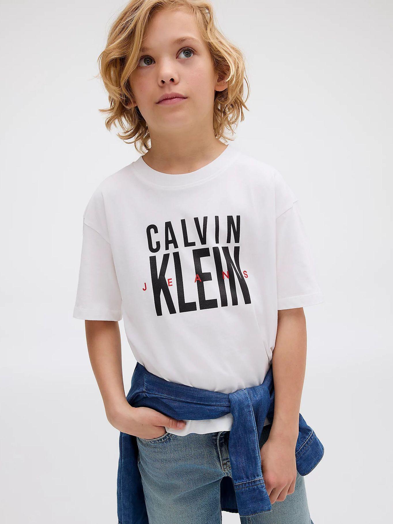 Polera Niño Bold Ckj Graphic Blanco Calvin Klein-3