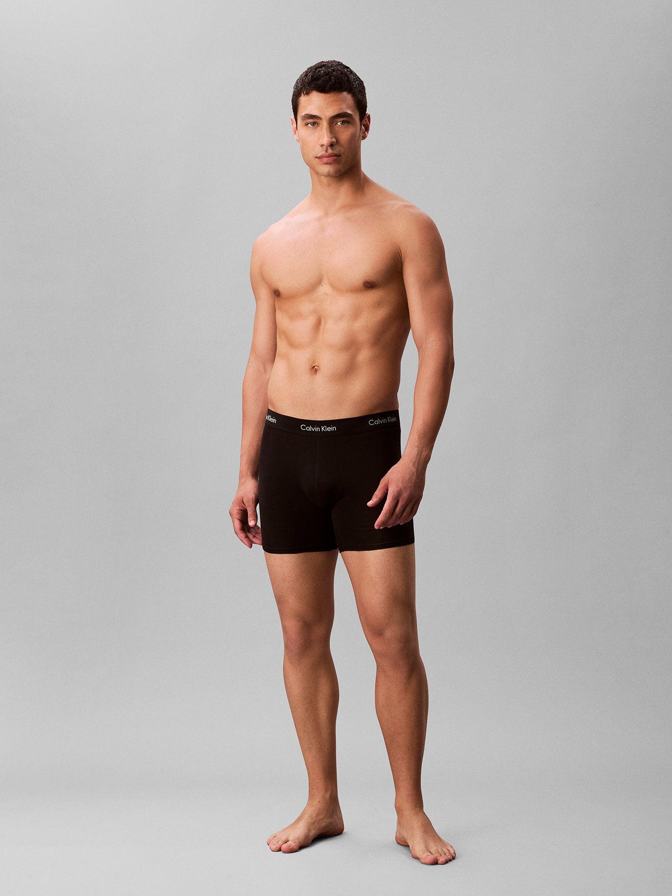 Pack 3 Bóxers Brief Cotton Stretch Negro Calvin Klein-2