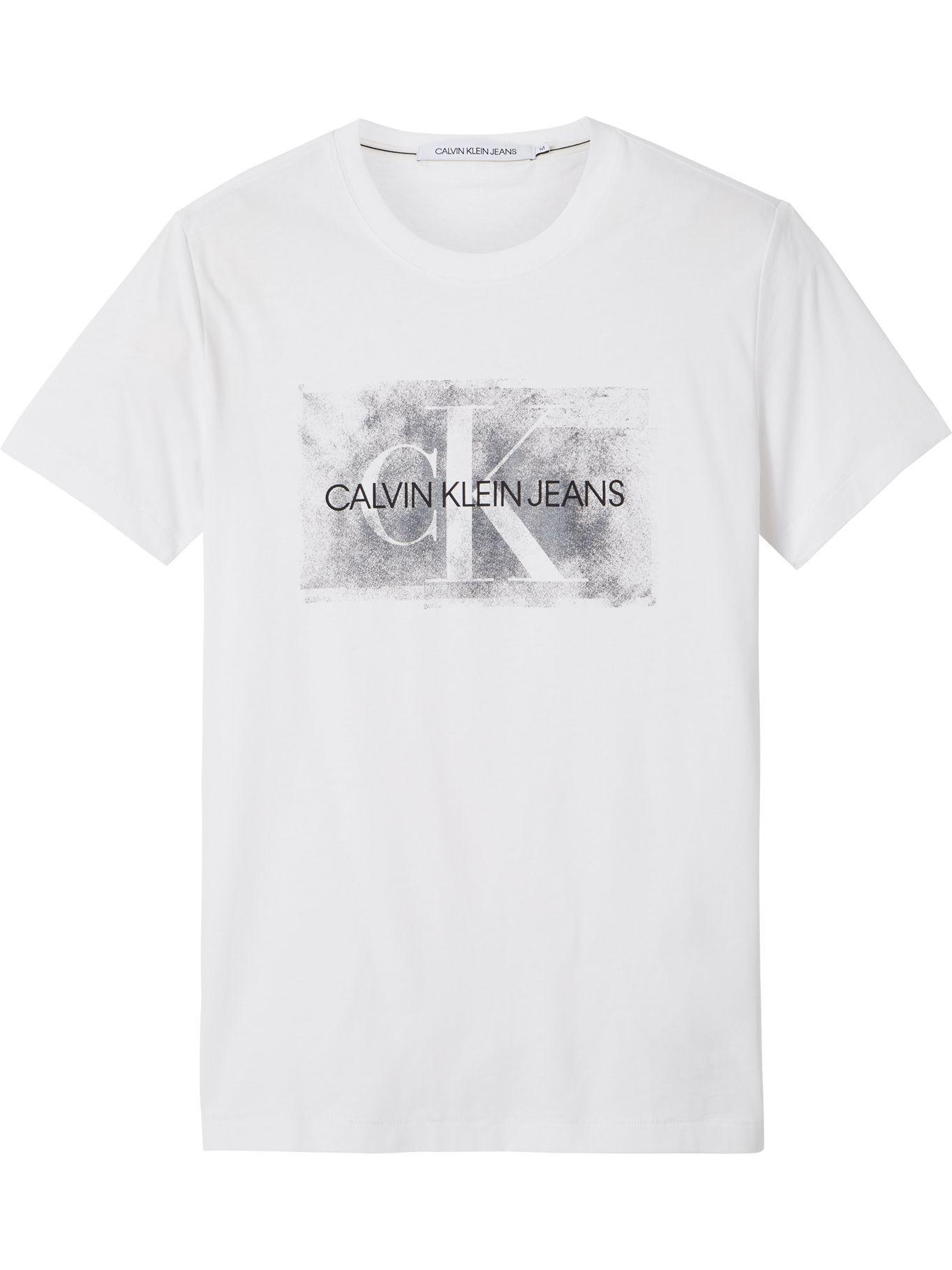 Polera Blurred Silver Blanco Calvin Klein-0