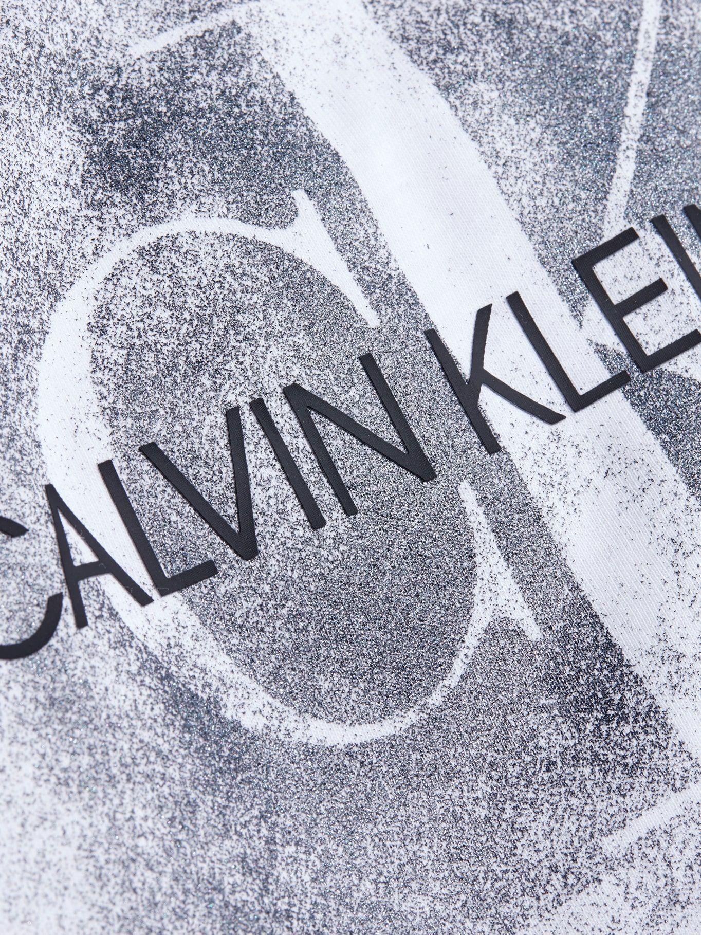 Polera Blurred Silver Blanco Calvin Klein-1