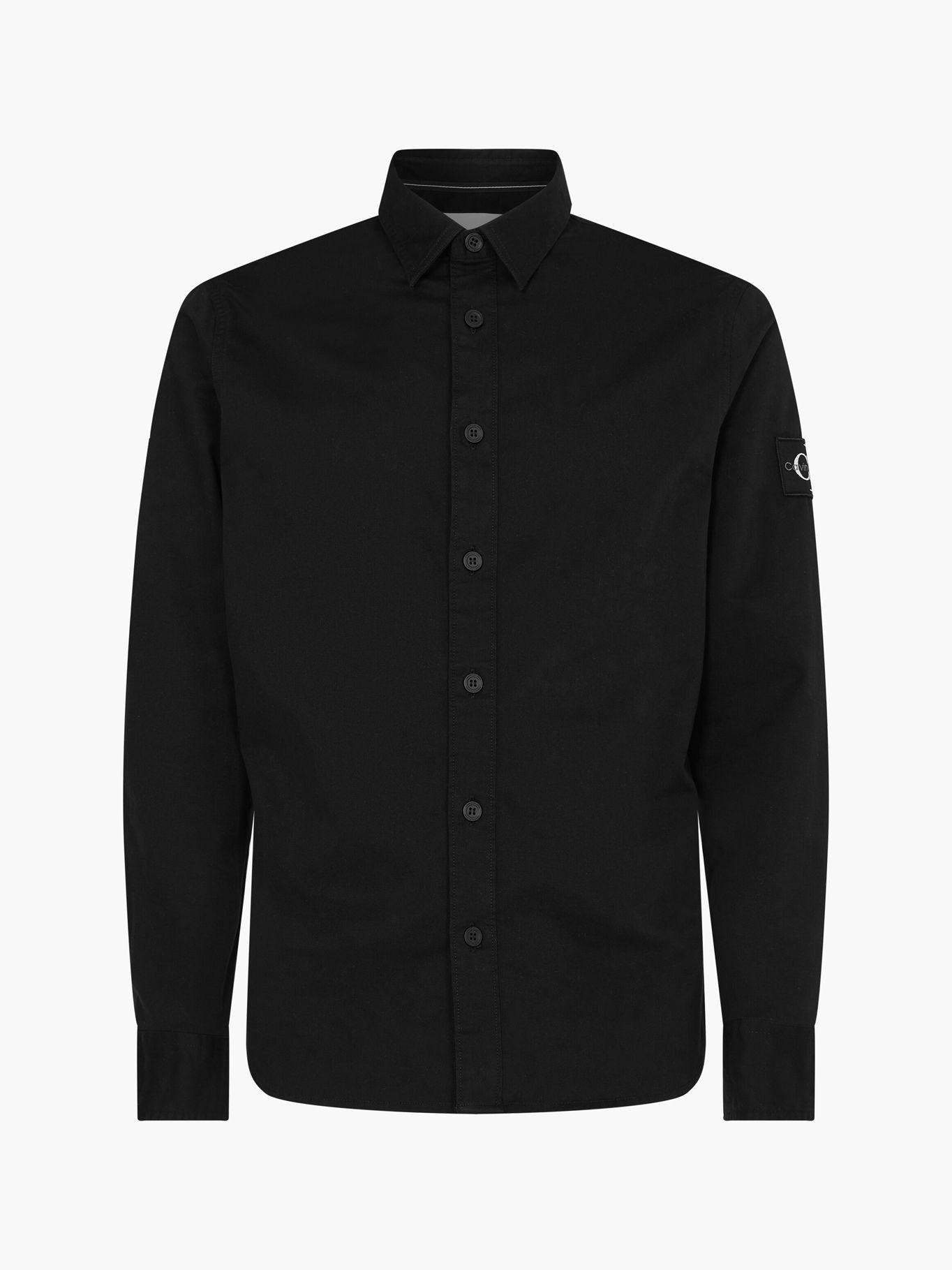 Camisa Monogram Badge Negro Calvin Klein-4