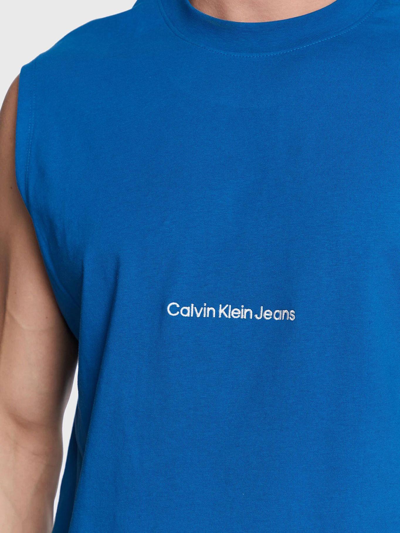 Camiseta holgada de tirantes Azul Calvin Klein-3