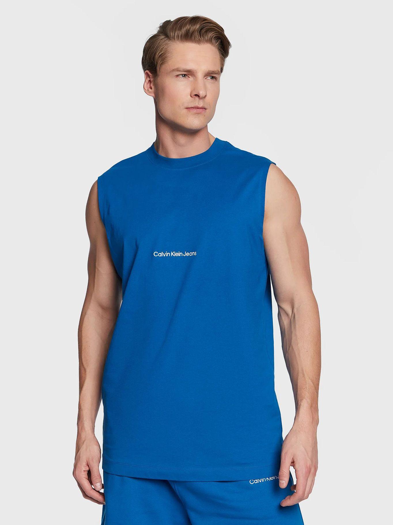 Camiseta holgada de tirantes Azul Calvin Klein-0