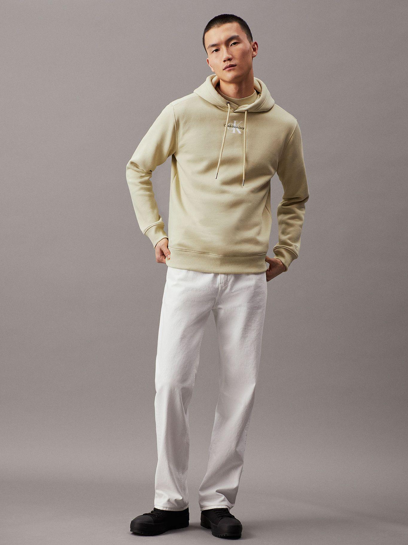 Polerón con Gorro Monologo Verde Calvin Klein-1