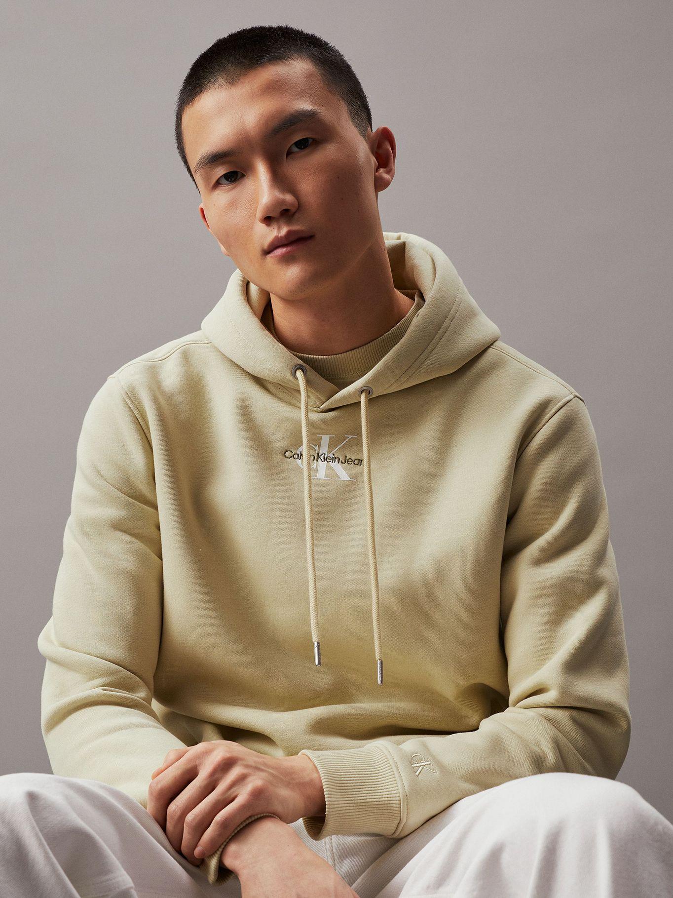 Polerón con Gorro Monologo Verde Calvin Klein-3