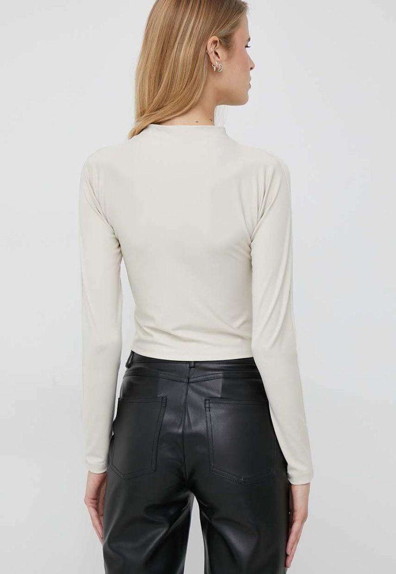 Polera Shiny Tight Beige Calvin Klein-2