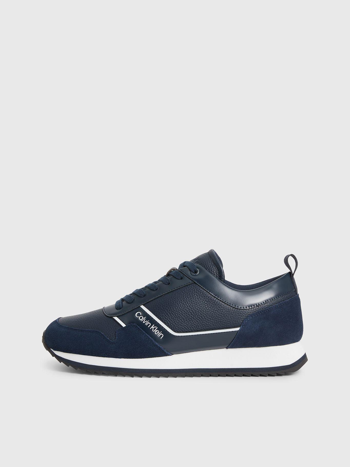 Zapatilla Low Top Lace Up Lth Azul Calvin Klein-5