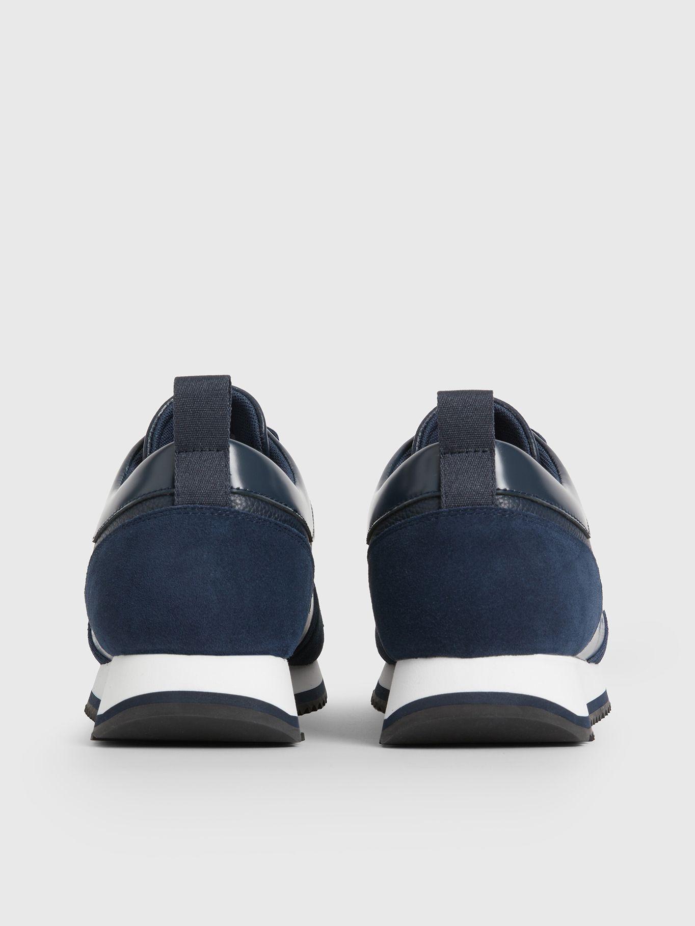 Zapatilla Low Top Lace Up Lth Azul Calvin Klein-1