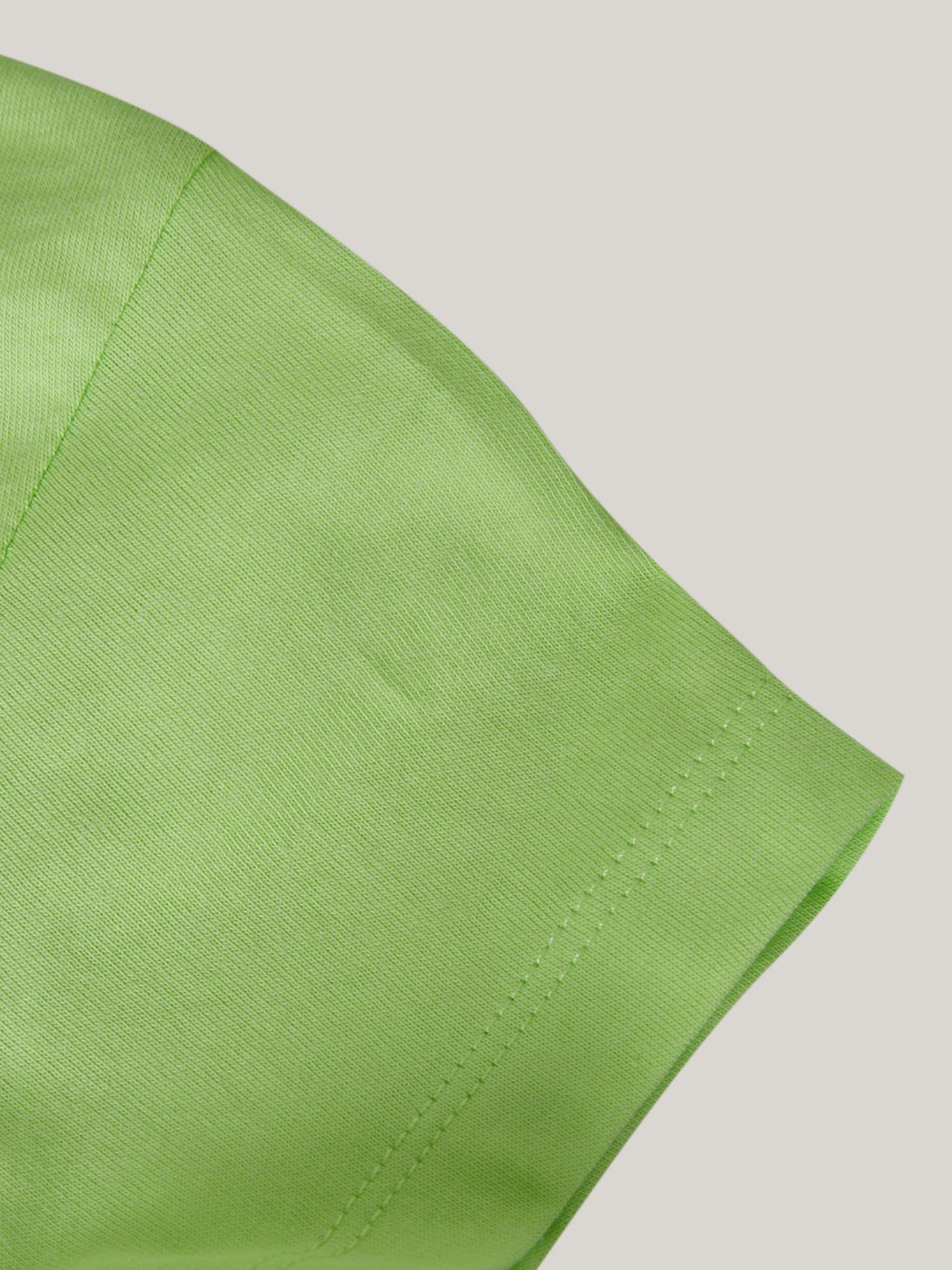 Polera Micro-Monogram Niña Verde Calvin Klein-3