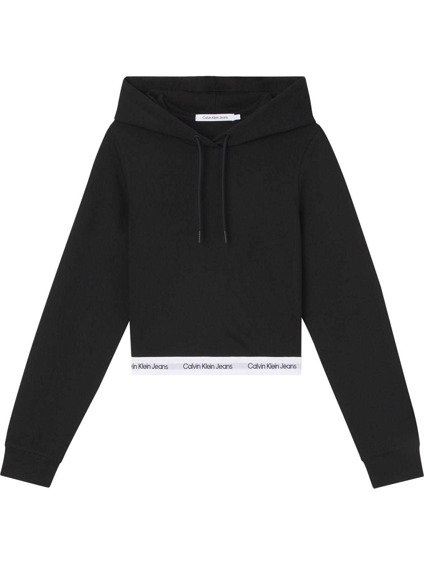 Hoodie Contrast Tape Negro Calvin Klein-0