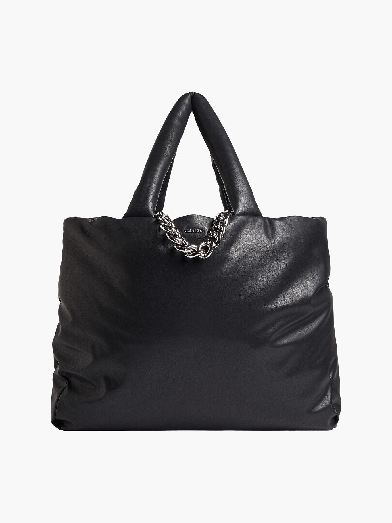 Cartera Puffed Tote Negro Calvin Klein-0