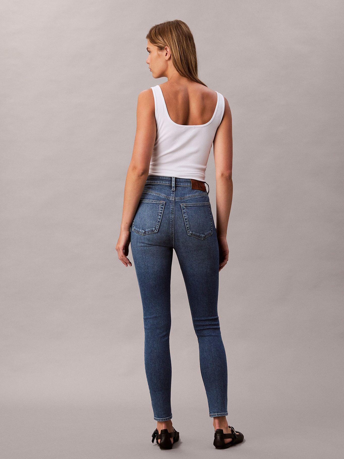 Jeans Skinny Talle Alto Azul Calvin Klein-1